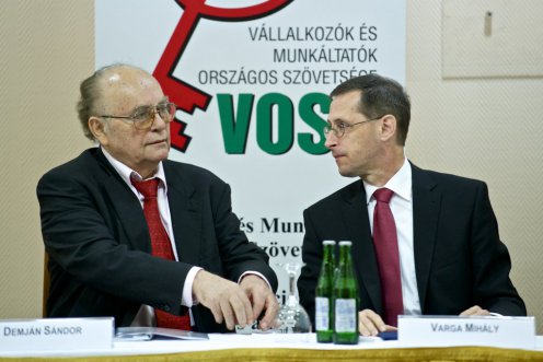 Demján Sánor (VOSZ), Varga Mihály miniszter